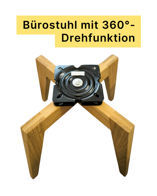 Stuhl für den Schneidersitz mit Drehfunktion